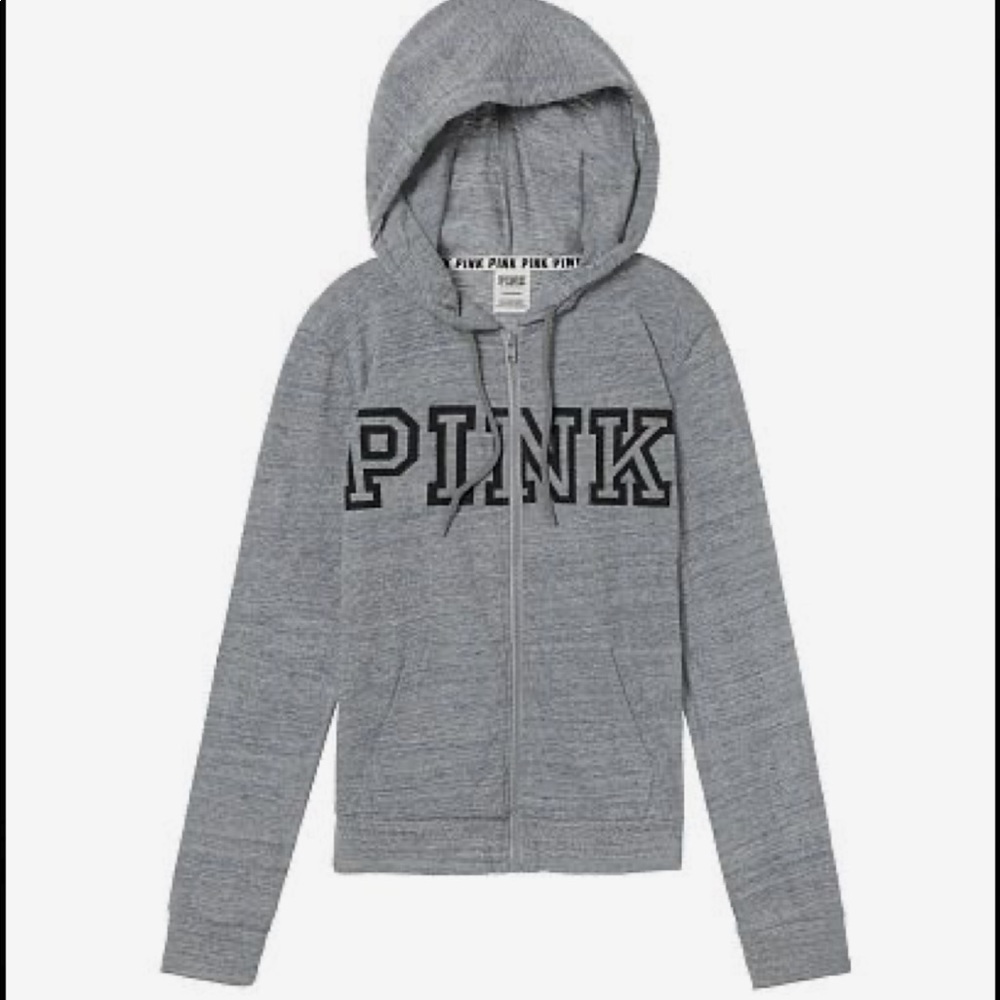 Victoria’s Secret Pink Logo Full Zip Hoodie